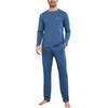 Litherday Men's Pyjamas Sets Long-Sleeve Cotton Pjs Set 2 Piece