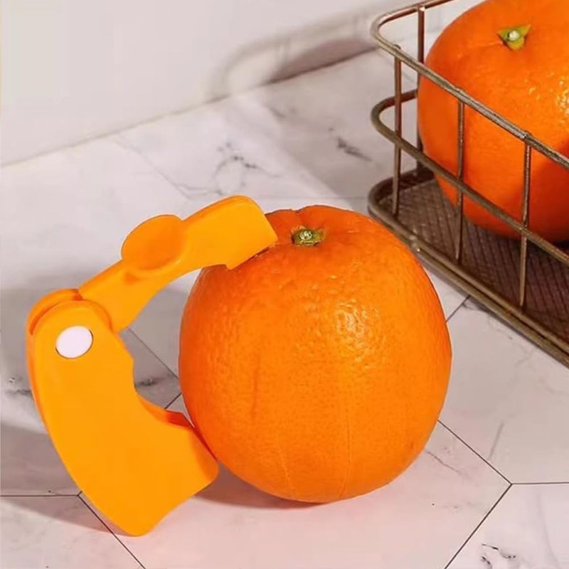 4 Pack Orange Peeler, Easy Open Orange Lemon Citrus Peeler