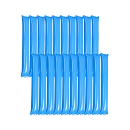 Cheering Balloons, Cheering Sticks, Light, Blue, Light Blue, Light Blue, Light Blue, Stick Balloons, For Events, Sports Festivals, Team Dividing, Cheering Goods, Straw, Balloons, Cheer Stick,