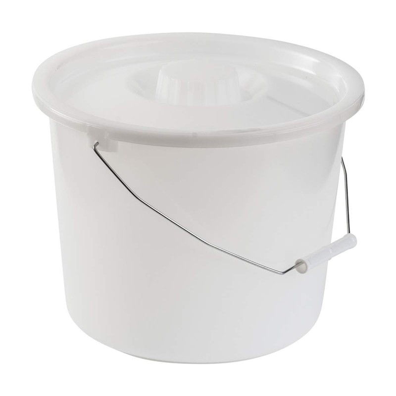 DMI Bedside Commode Replacement Bucket with Lid & Handle, Easy