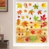 6 Sheets Fall Leaves Window Clings for Glass Windows Double-Side