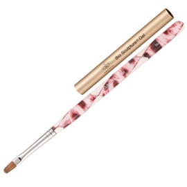 Bio Sculpture Gel Brush #6 Oval Pink Leopard