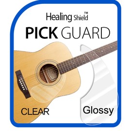 [Healingshield] Premium Acoustic Guitar Pickguard Basic Type Clear Glossy