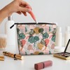 MINIOZE Palm Trees Pink Tropical Hawaii Makeup Bag Travel Cosmetic