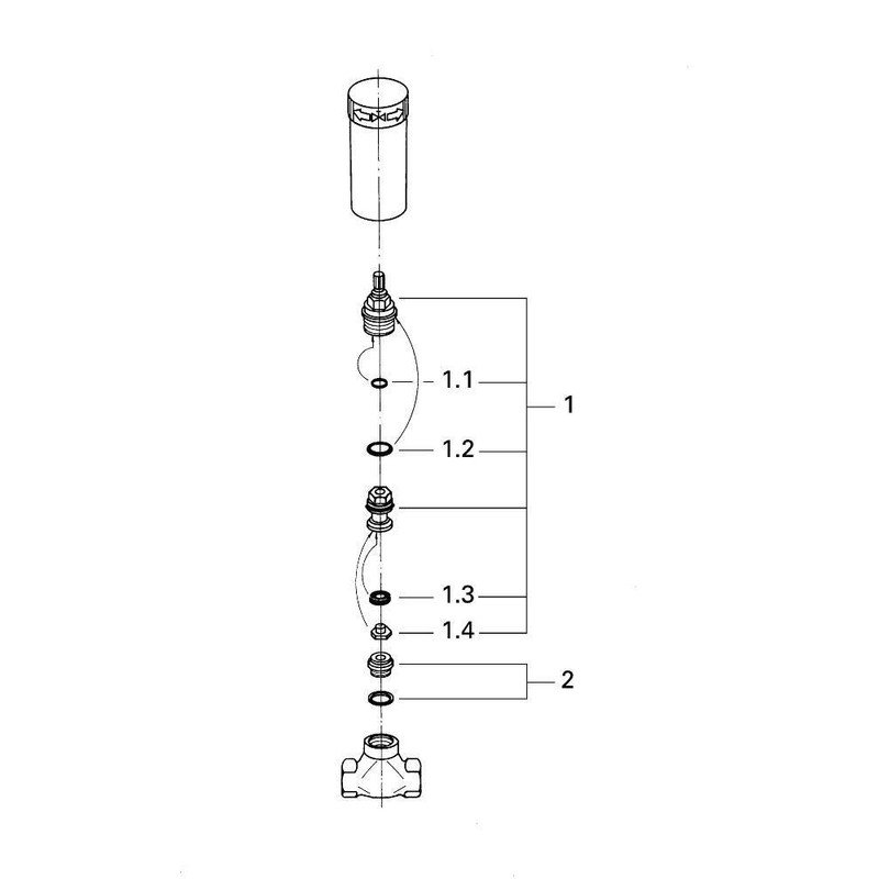 GROHE Wall-Mounted Module for Valves für Wandeinbau, für Absperrventile, mit
