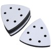 4 Pieces 93mm 6 Holes Hook Soft Interface Pad Triangle