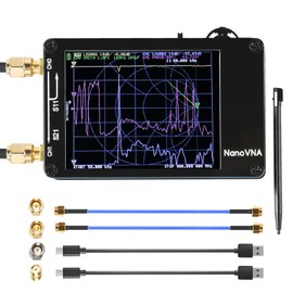 Dearsee NanoVNA 50KHz-1.5GHz Antenna Network Analyzer Vector Network Analyzer Antenna Analyzer Short Wave MF HF VHF UHF Antenna Analyzer Standing Wave Antenna Analyzer Measurement S Parameter Voltage