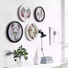 kylucky Round Photo Frame Wooden Wall Hanging Picture Frames for