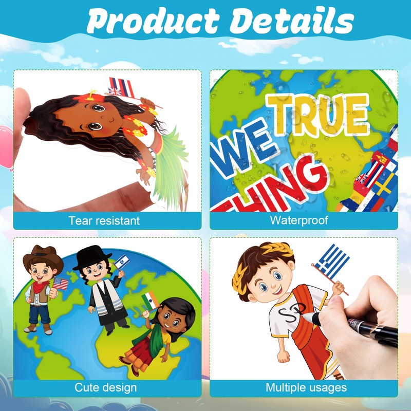 Diversity in Common Multicultural Bulletin Board Decorations Set Diversity Classroom