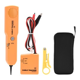 Cable Break Detector Robotic Lawnmower, Cable Tracker with Wire Stripper, for Identification and Testing, Cable Maintenance, Telephone Lines Designed with Portable Storage Bag