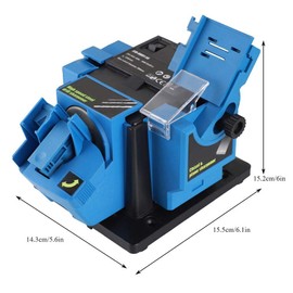 Suuonee Drill Bit Sharpener, Multifunctional Household Electric Cutter Scissor Sharpener Sharpening Tool(US PLUG 110V)