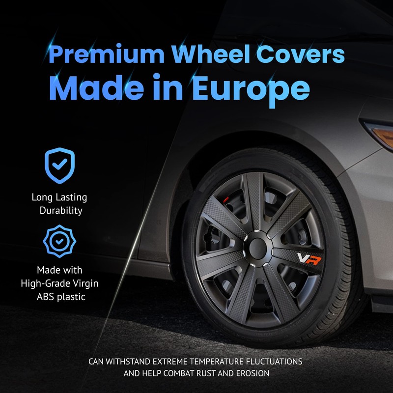 Alpena VR Carbon Vehicle Wheel Covers, Premium European-Made Rim Covers