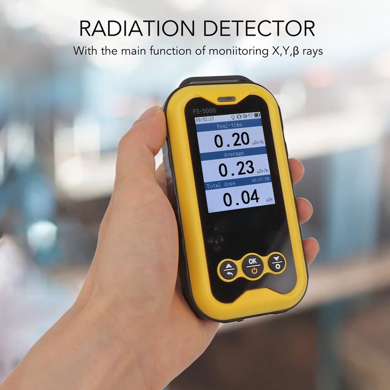 Portable Radiation Monitor 0.01μSv/h‑50msv/h 1800mAh 2.4 in TFT LCD Screen