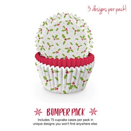 Holly Cupcake Cases