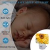 Uiaoiais Sunflower Oil Painting Night Light Plug into Wall, Sunflower