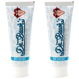 Dr. Bauer's Tongue Gel Mint 75 ml Against Bad Breath Pack of 2 (2 x 75 ml)