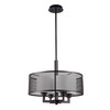 Chloe Lighting Martha Transitional 4 Light Rubbed Bronze Ceiling Pendant