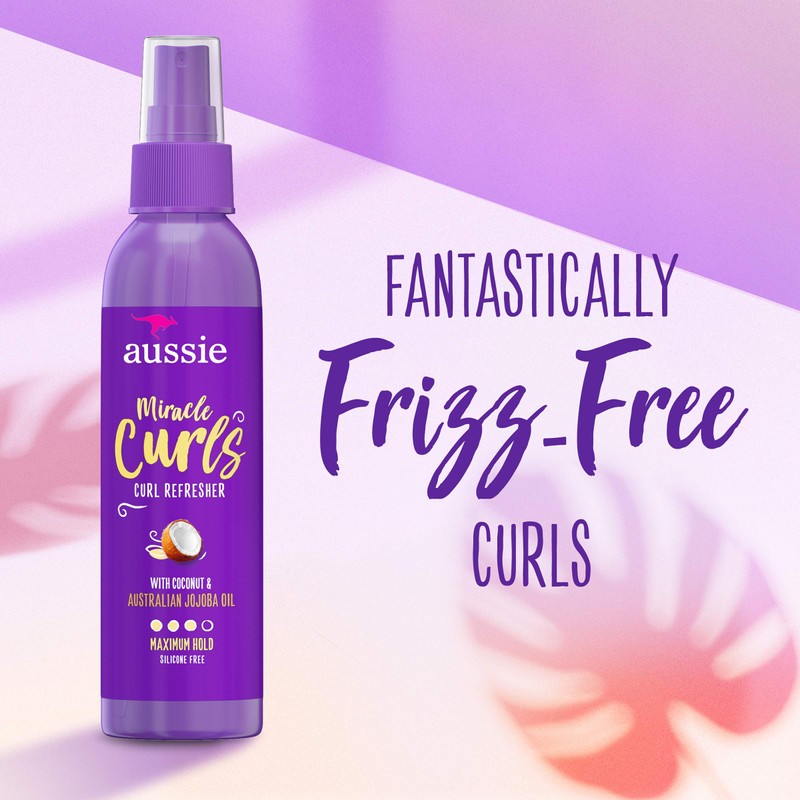 Aussie Miracle Curls Refresher Spray Gel With Coconut & Jojoba