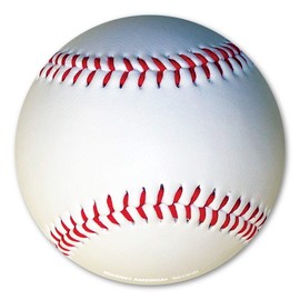 Baseball Car Magnet by Magnet America is 5.75" x 5.75" Made for Vehicles and Refrigerators