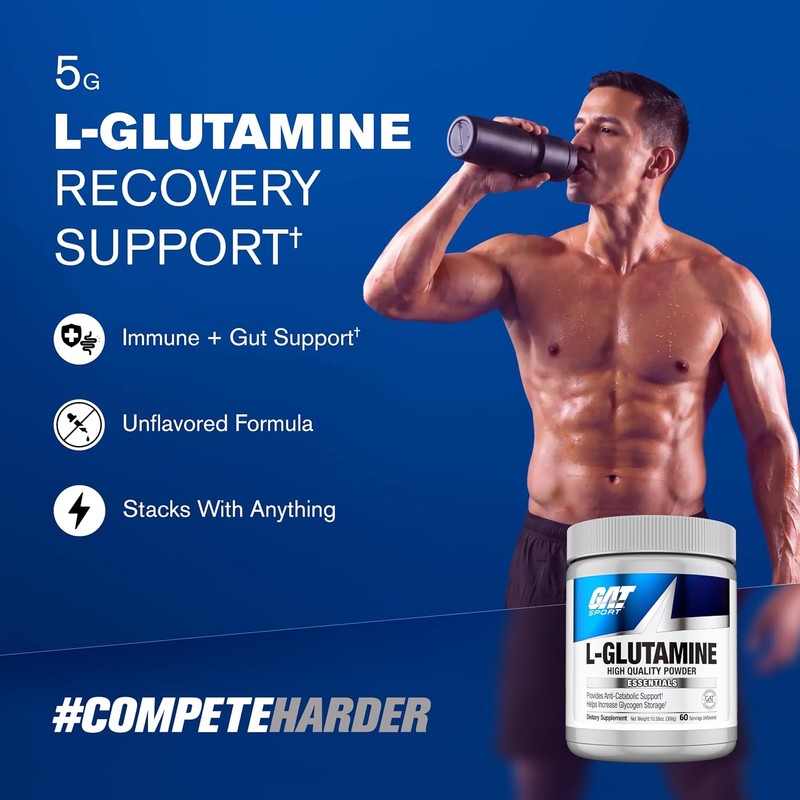 L-Glutamina GAT SPORT 300 g – 60 porciones de 5
