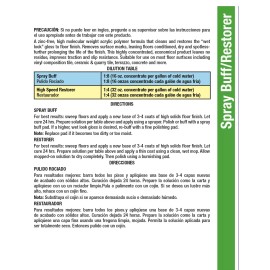 GreenFist Spray Buff Restorer Renewing Floor Finish Wax Polisher Buffer Spotless(2x32 oz)