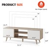 WLIVE TV Stand for 55 60 inch TV, Boho Entertainment