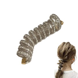 EZ PEACH Hair Accessories, Women's Popular, Wire Pony Hair Wire, Arrangement Wire, Hair Elastic Mature Style, Simple, Stylish, Thin, Arrangable, String, Fashionable (Sparkling Shine 02)