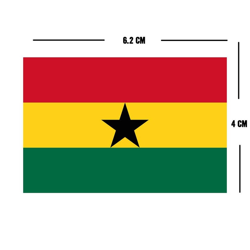 inking house Set of 5 x Ghana Flag Iron on