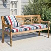 Melody Elephant Outdoor Bench Cushion, Bench Furniture Cushion 48x18x3 Inch,