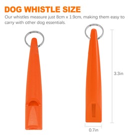 OioTuyi 3 Pack Dog Whistles for Recall, High Pitch Dog Training Whistle with Lanyard Keychain, Effective Dog Whistle for Barking Control