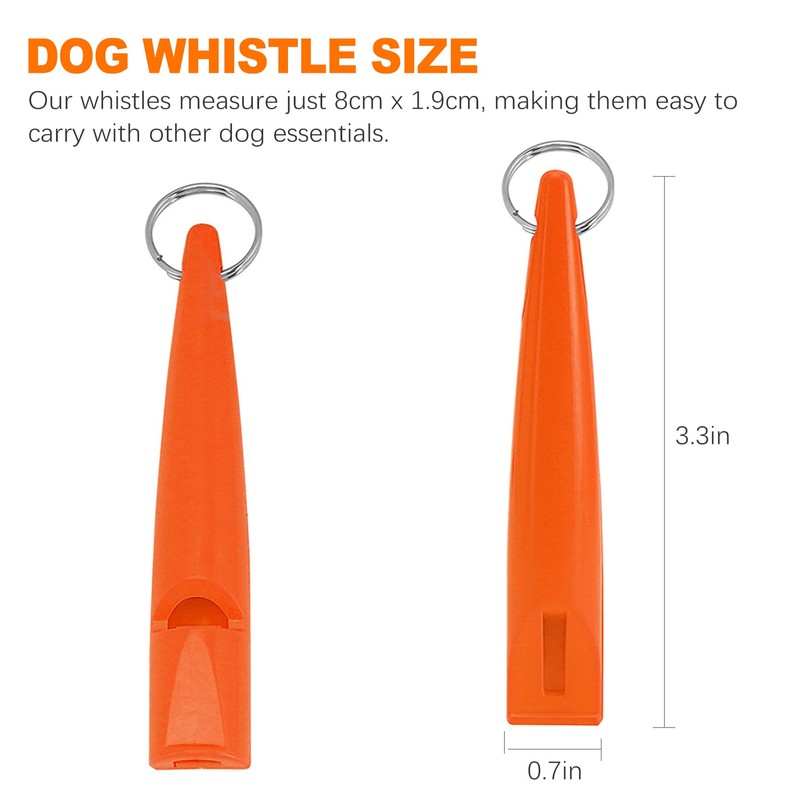 OioTuyi 3 Pack Dog Whistles for Recall, High Pitch Dog