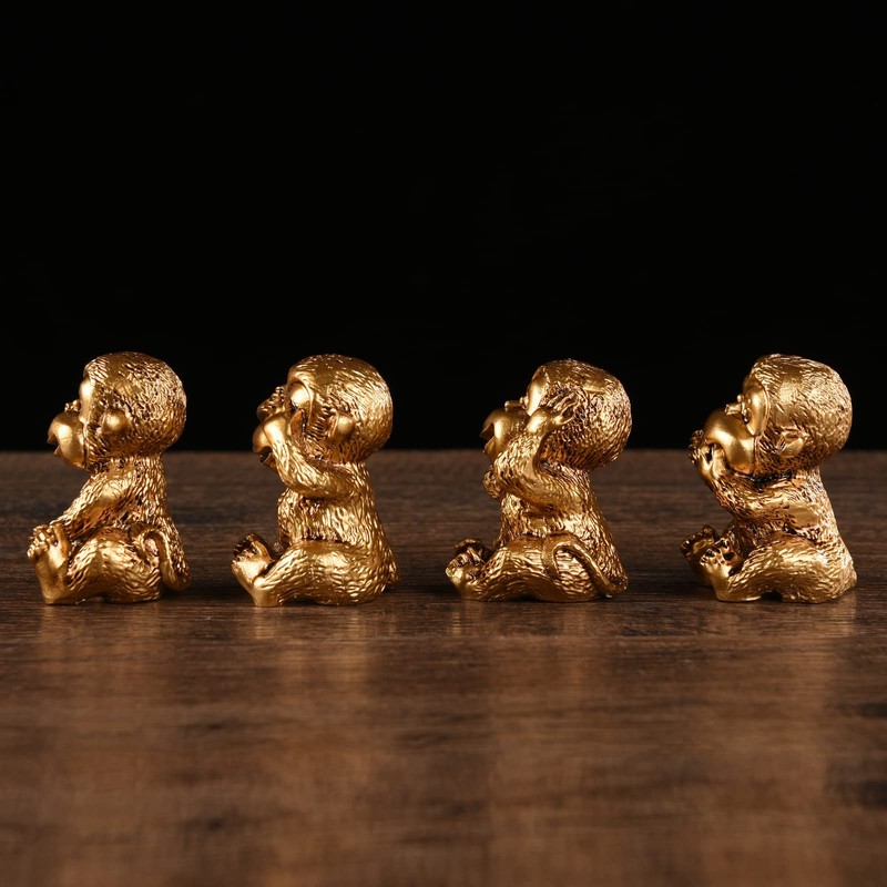 BRABUD Fengshui Resin See no Evil Hear no Evil Speak