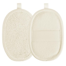 2 Pack Natural Loofah Sponge Exfoliating Body Scrubber Exfoliating Loofah Sponge Eco-Friendly Biodegradable Shower Luffa Pads for Women and Men Deep Cleaning Exfoliator for Bath and Shower Use