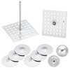 PATIKIL 300pcs Perforated Insulation Pins 2-1/2inch, 1.5in Self Locking Washers