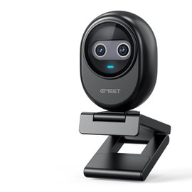 EMEET 4K Webcam Piko, World's First AI-Powered 4K Webcam with Dual Camera and AI Auto Focus, 3 Microphone Arrays and 3 Sound Modes, USB Webcam, Ideal for Zoom/Skype