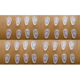 Galaxylense 16 Pair Soft Nose Pads Screw-in Silicone Air Chamber Antislip Glass Replacement