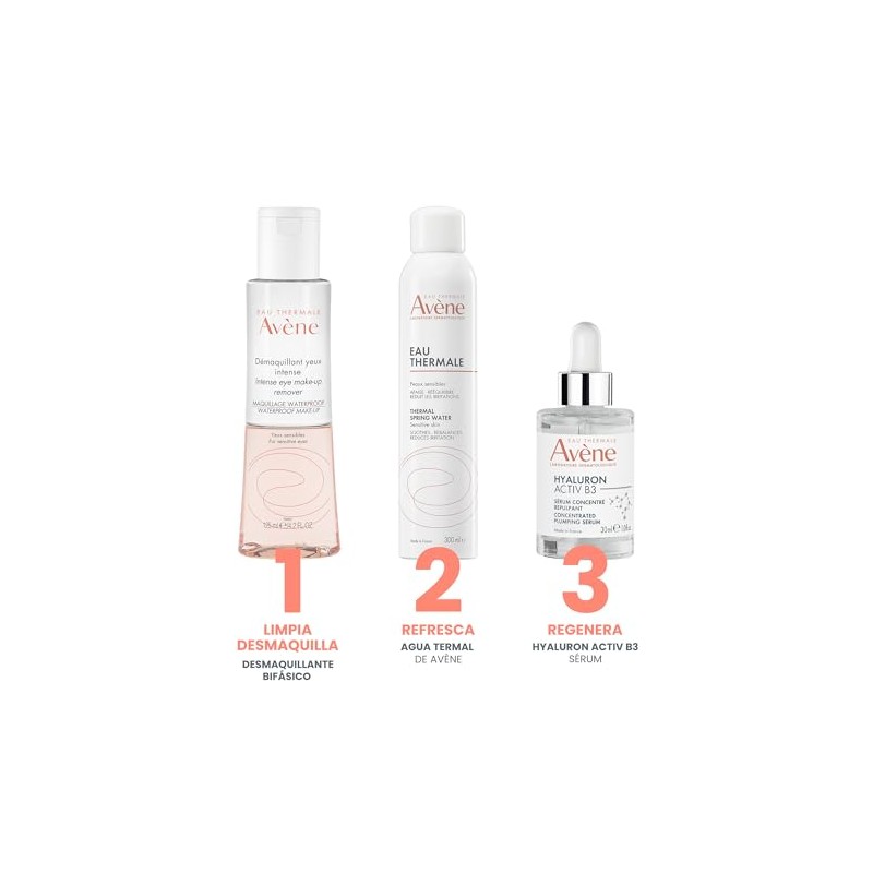 AVENE, Desmaquilla el maquillaje waterproof, Para Ojos Sensibles, 125 ml