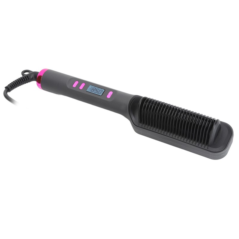 Hair Straightener Brush 3D Teeth Multi Temp Modes PTC Uniform