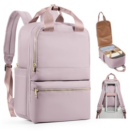 bergsalz Ryanair Travel Backpack Women's Hand Luggage 40 x 20 x 25 Backpack Women Men Work Hand Luggage Backpack Waterproof Travel Backpack, Light Purple