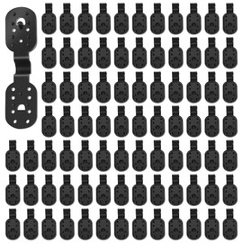 100 PCS Shade Cloth Clips, Heavy Duty Plastic Clips for Sun Shade Net, Detachable and Reusable, Multi-Hole Design, Windproof Clips for Gardening Shade Cloth, Anti Bird Netting, Awning