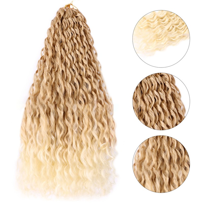 Long Curly Crochet Braids Women Soft Fashionable Delicate Synthetic Braiding