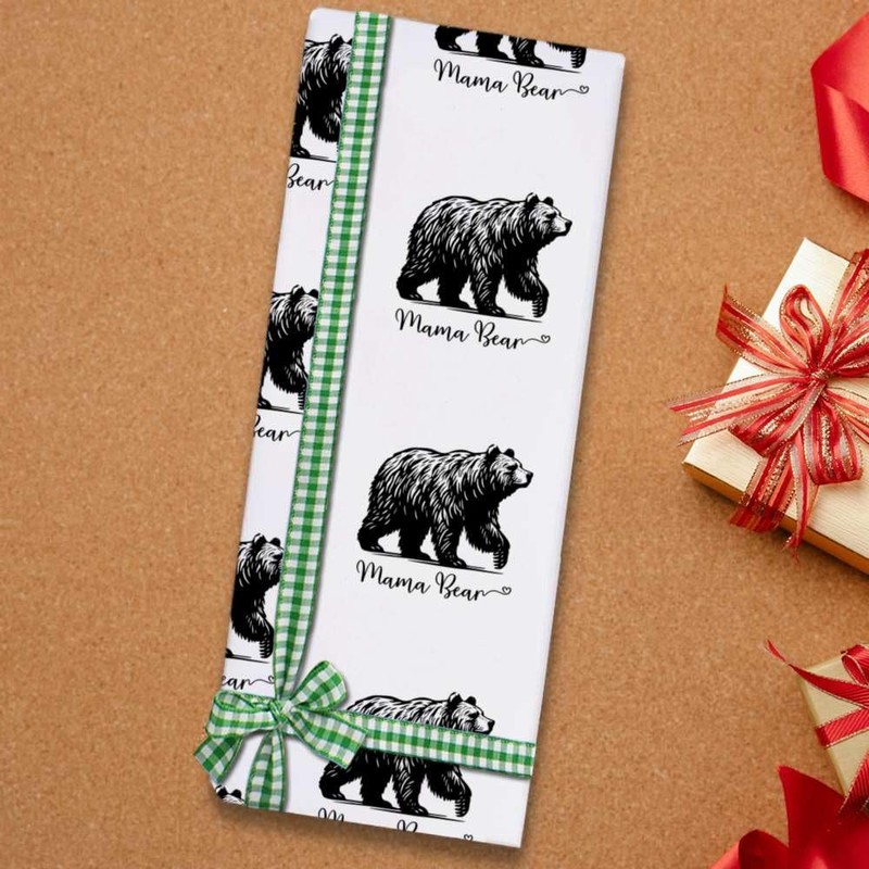 A1 'Mama Bear' Gift Wrap/Wrapping Paper Sheet (GI00107721)