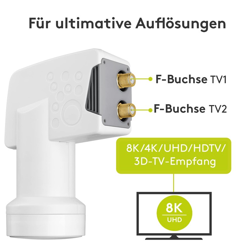 Goobay 67270-GB Twin LNB Weather Protect