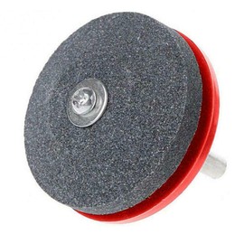 BE-TOOL Blade Sharpener, 4 Pieces Garden Tool Sharpener Faster Universal Grinding Rotary for Any Drill, Hand Drill (Red)