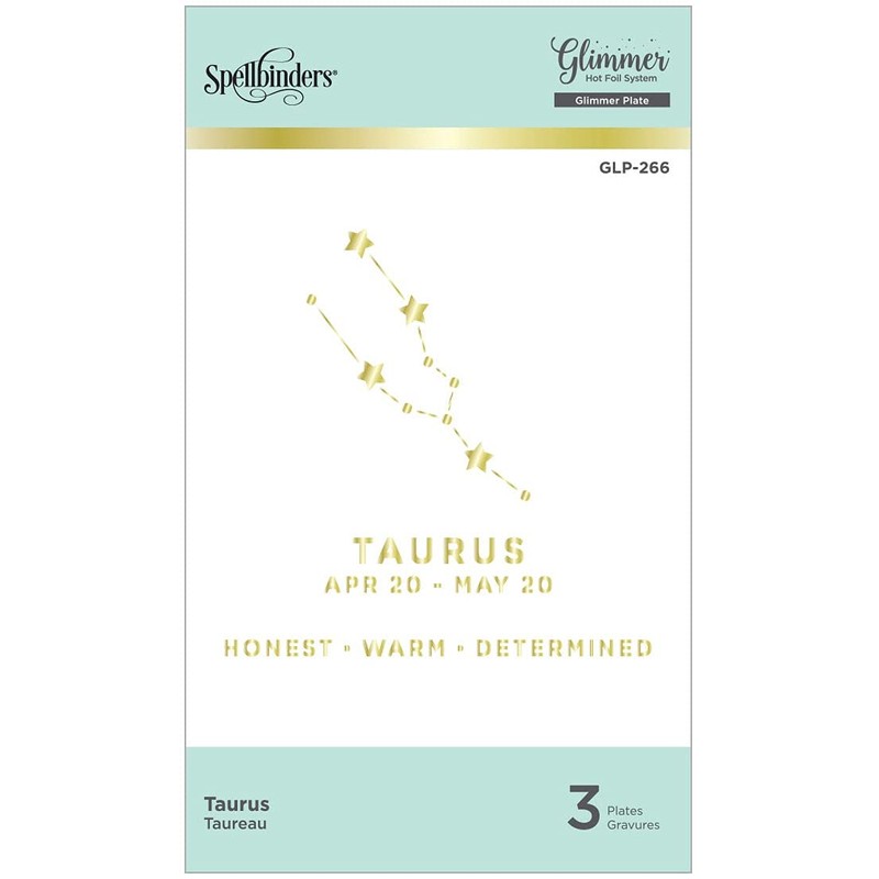 Glimmer HOT FOIL Plate Taurus, Metal