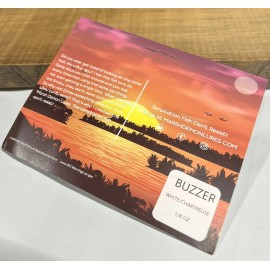 Marsh Demon Lures 1/8 OZ Buzzer - White/Chartreu