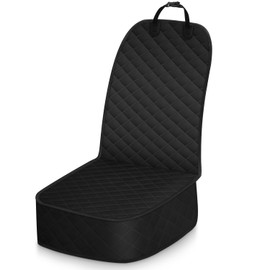 Dog Car Seat Cover, Pets Front Dog Car Seat Cover for SUV, Trucks. Waterproof Nonslip Car Seat Covers for Dogs Front Seats, Large, Black