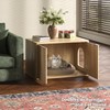 Hootata 31.5" Natural Cat Litter Box Enclosure Furniture, Large Decorative