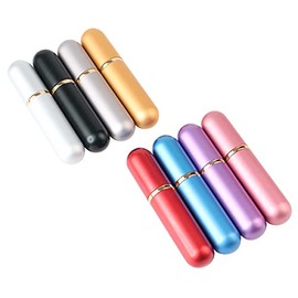 Paquete de 8 tubos inhaladores nasales de aromaterapia de aluminio para inhaladores de aceite esencial con 8 tubos de inhalador Milti-Color...        