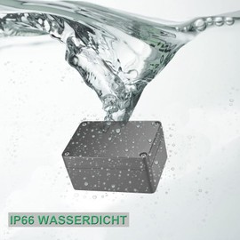 Junction Box Enclosure Junction Box Black Electronic Housing Plastic Covers for DIY Power Junction Box 200 x 120 x 75mm